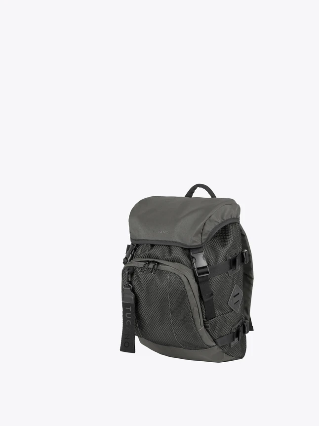 Modern Urban Backpack Durable Technical Fabric With Mesh Panels For Travel