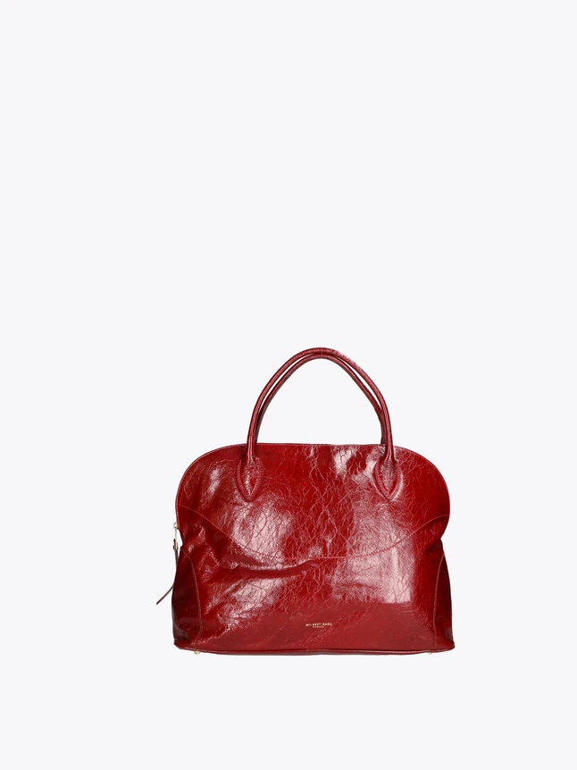 Patent Leather Top Handle Handbag for Everyday Use Satchel