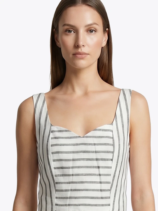 Women's Tank Top In Cotton For Daily Wear - Modern Design With Polished Shape