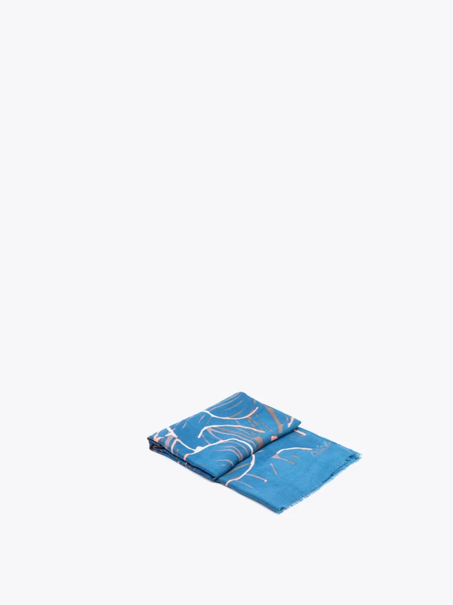 Silk Scarf for Travel And Everyday Styling Abstract Print