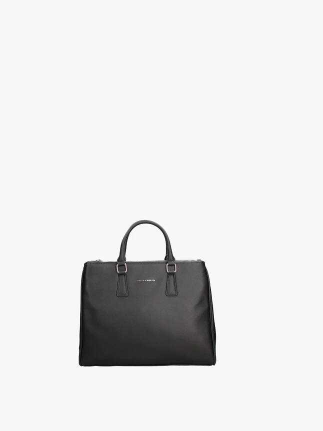 Slim Vegan Leather Work Bag For Special Occasions - Minimalist Design