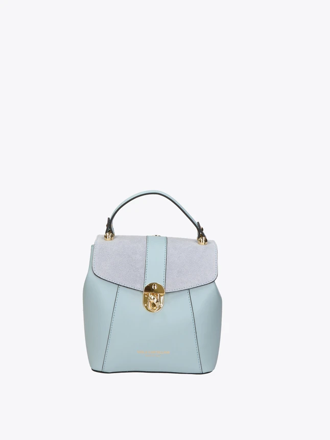 Luxurious Leather And Suede Mini Laptop Backpacks for Everyday Use