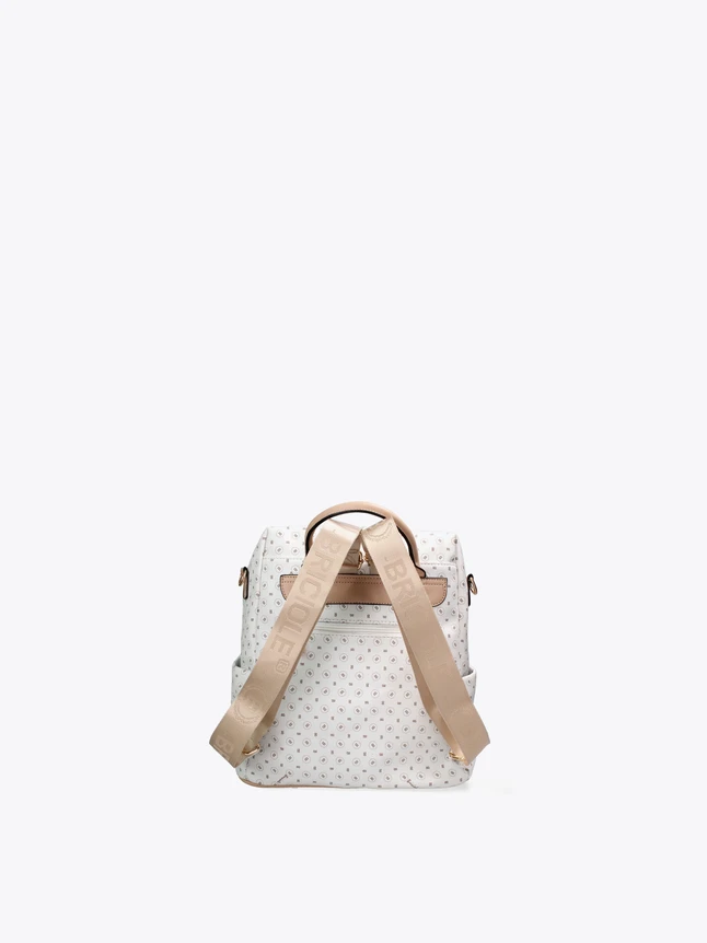 Chic Monogram Coated Canvas Backpack For Everyday Urban Travel