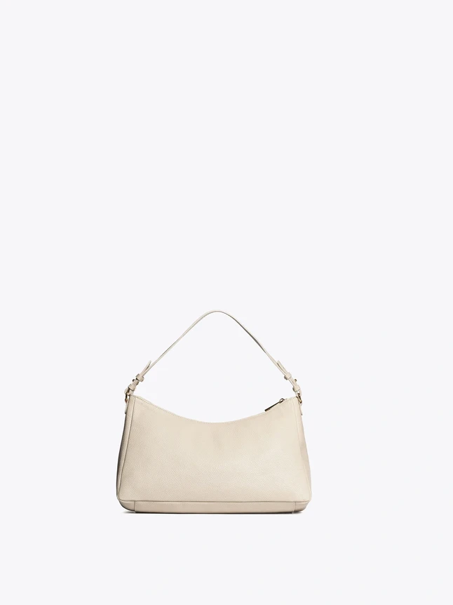 Compact Genuine Leather Shoulder Bag For Work - Timeless Design