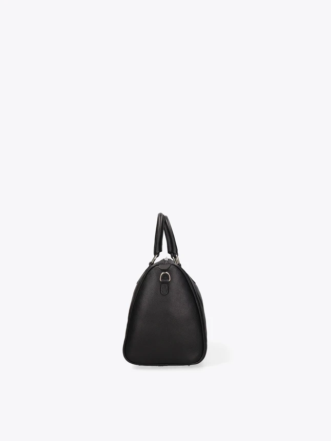 Premium Leather Dome Bowler Bag Top Handle for Versatile Everyday Style
