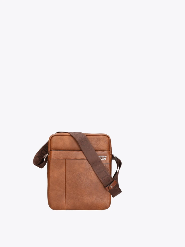 Pebbled Leather Crossbody Messenger Bag for Everyday Use