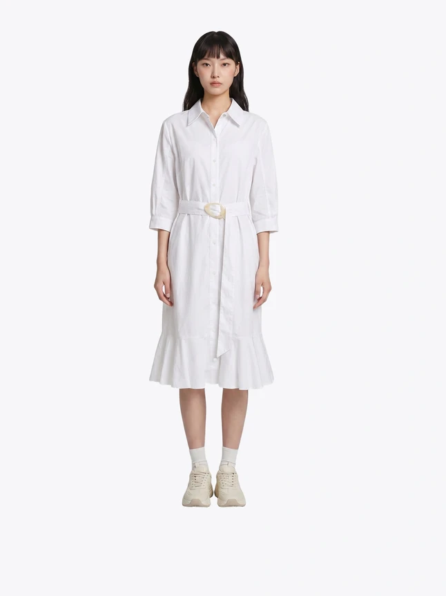 Women's Soft Dress For Casual Outings - Elegant Design - Sophisticated Essential