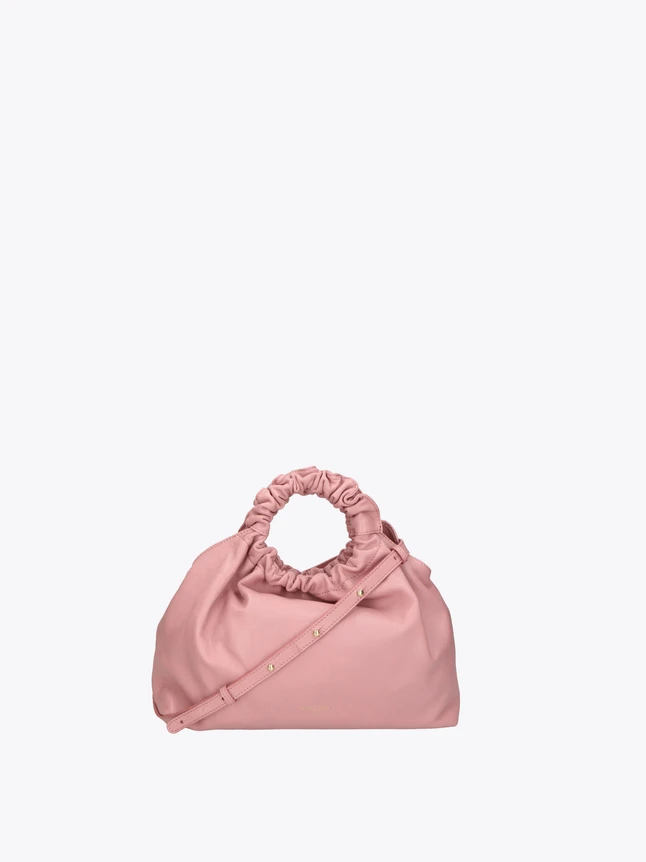 Soft PU Leather Ruched Handle Satchel Crossbody Bag for Everyday Use