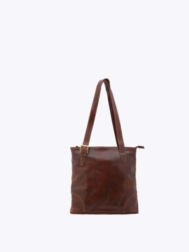 Minimalist Leather Tote Bag for Daily Work Commute