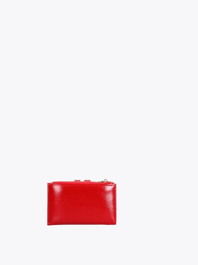 Chic Compact Leather Snap Wallet for Everyday Essentials