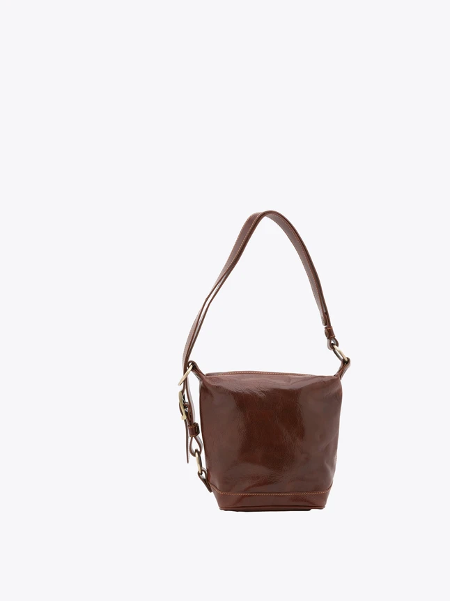Minimalist Leather Bucket Bag Crossbody for Everyday Use