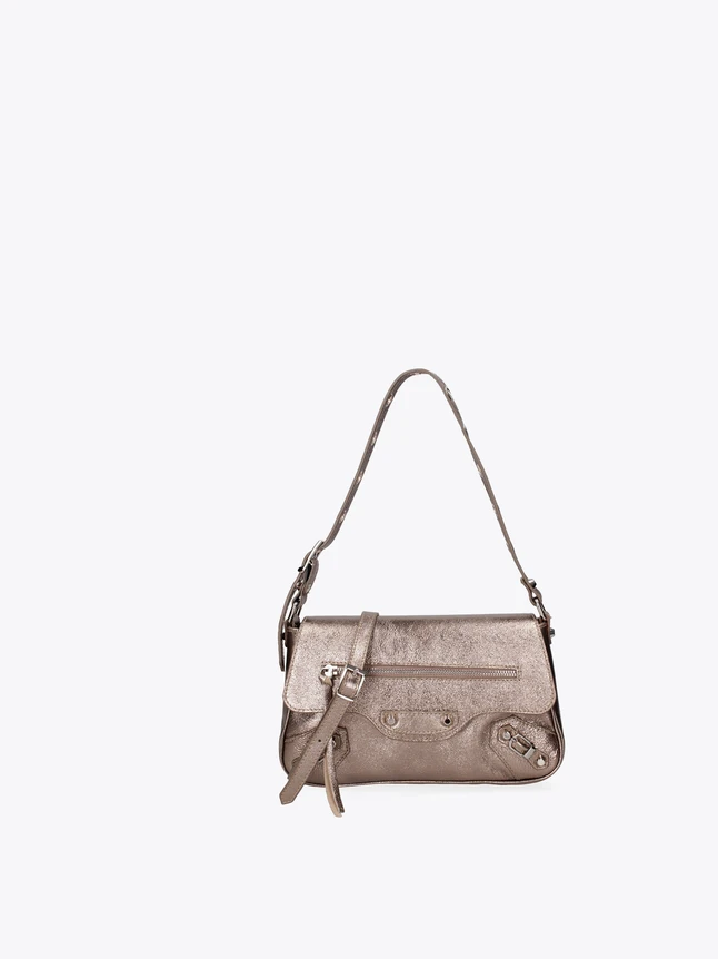Crossbody Leather Bag for Everyday Use with Front Zip Pocket