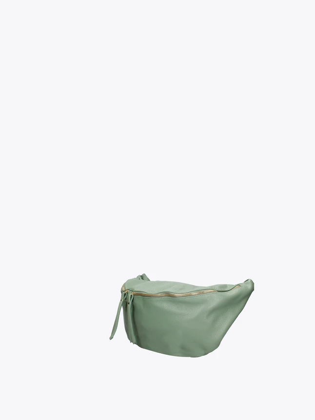 Modern Smooth Leather Belt Bag with Gold Hardware for Everyday Versatility