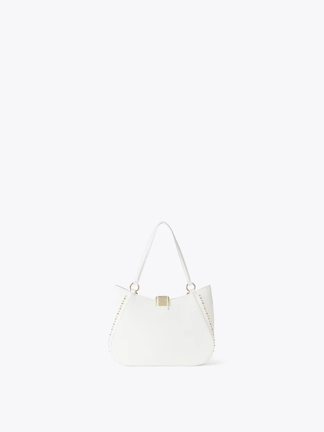Sophisticated Leather Shoulder Bag with Distinctive Stud Details