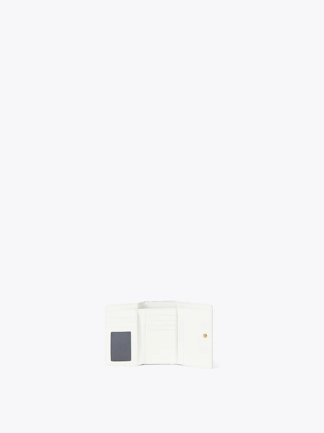 Elegant Leather Trifold Wallet with Card Slots for Daily Essentials