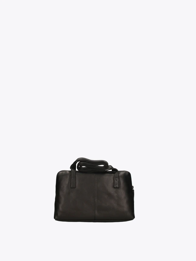 Leather Minimalist Satchel Handbag for Office
