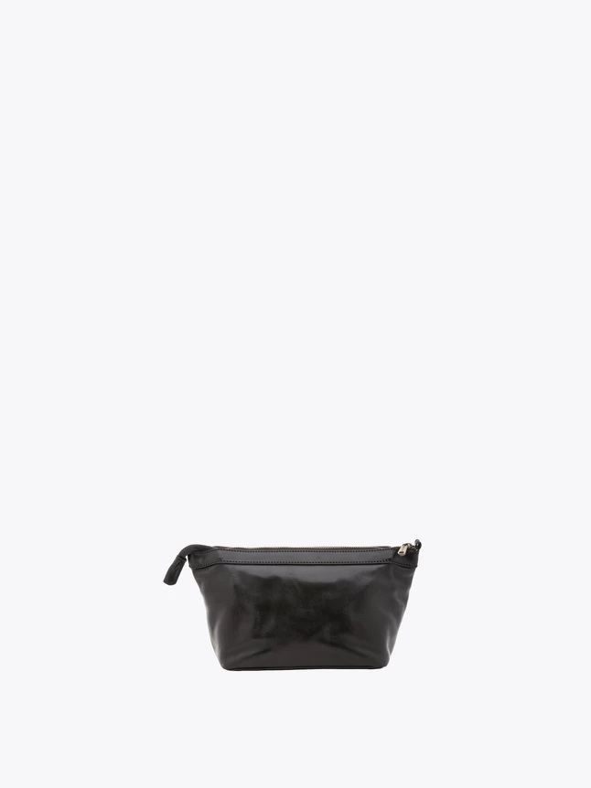 Minimalist Leather Cosmetic Pouch Travel Essentials