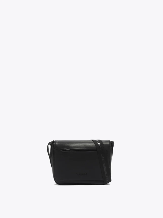 Sleek Leather Flap Crossbody Bag Versatile Daily Essential For Urban Style