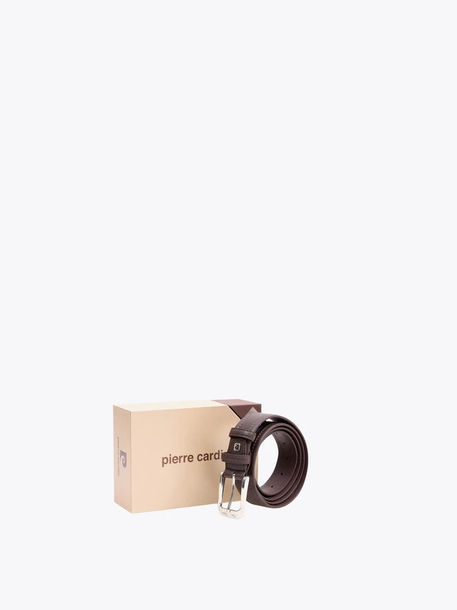 Refined Men's Leather Pin Buckle Belt For Business And Everyday Wear