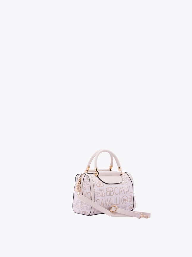 Monogram Print Canvas And Leather Satchel Bag for Everyday Use