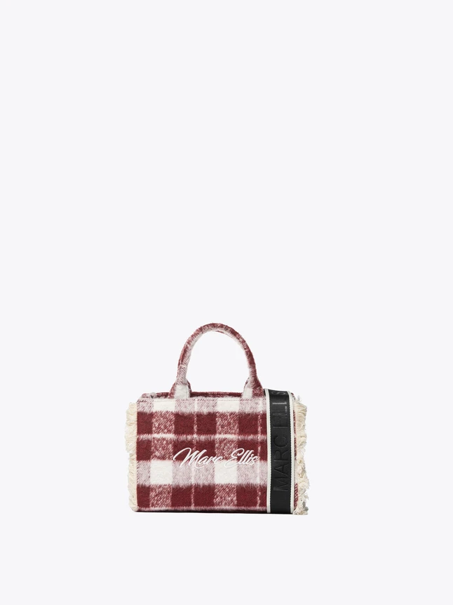 Cozy Plaid Shoulder Tote With Fringed Trim For Elevated Daily Carry