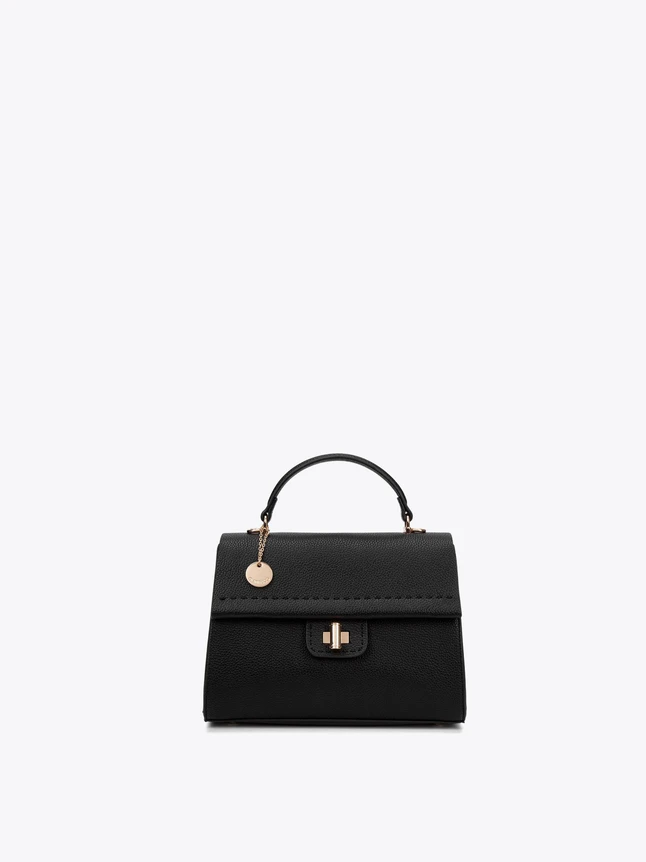 Minimalist Leather Handbag for Daily Essentials And Office Use