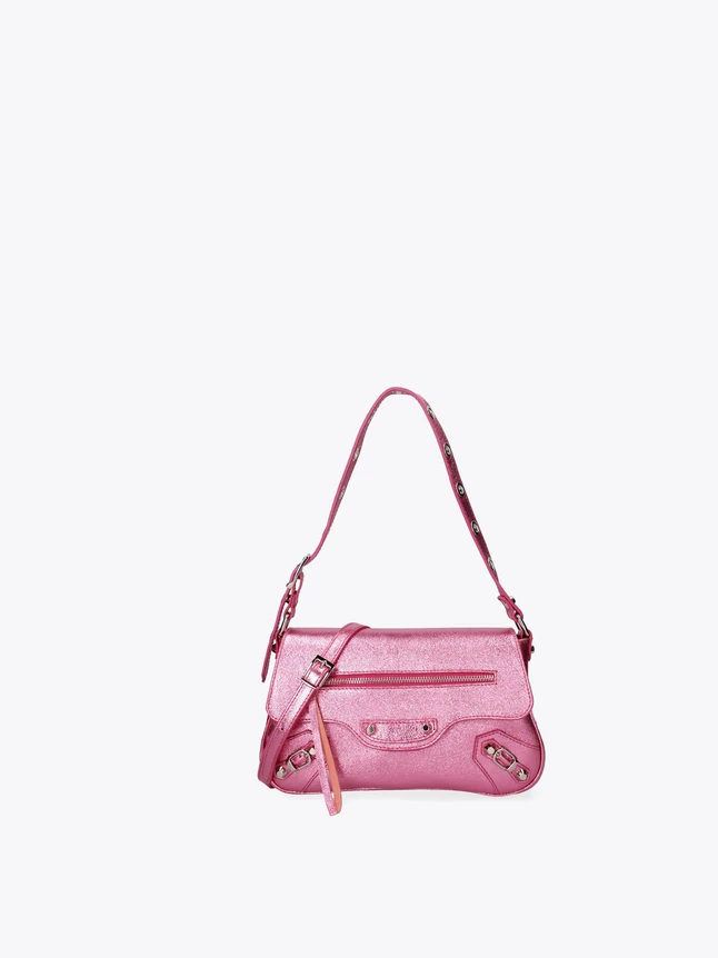 Crossbody Leather Bag for Everyday Use with Front Zip Pocket