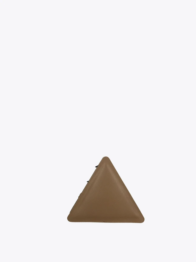 Geometric Triangle Leather Crossbody Bag for Everyday Use
