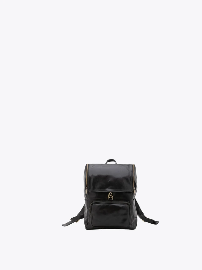 Chic Patent Leather Backpack for Work Travel Daily Use