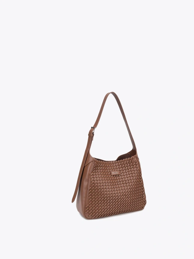 Chic Vegan Leather Shoulder Bag For Women - Elegant Design With Roomy Shape