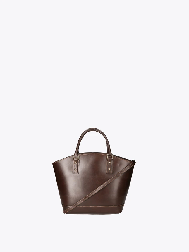 Leather Tote Bag with Top Handles And Crossbody Strap for Everyday Use