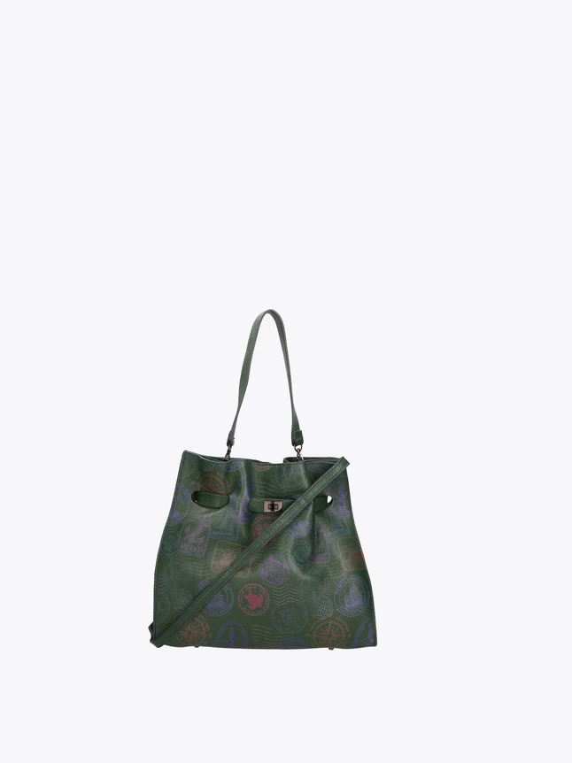 Casual Printed Canvas Tote Bag with Dual Straps for Everyday Use