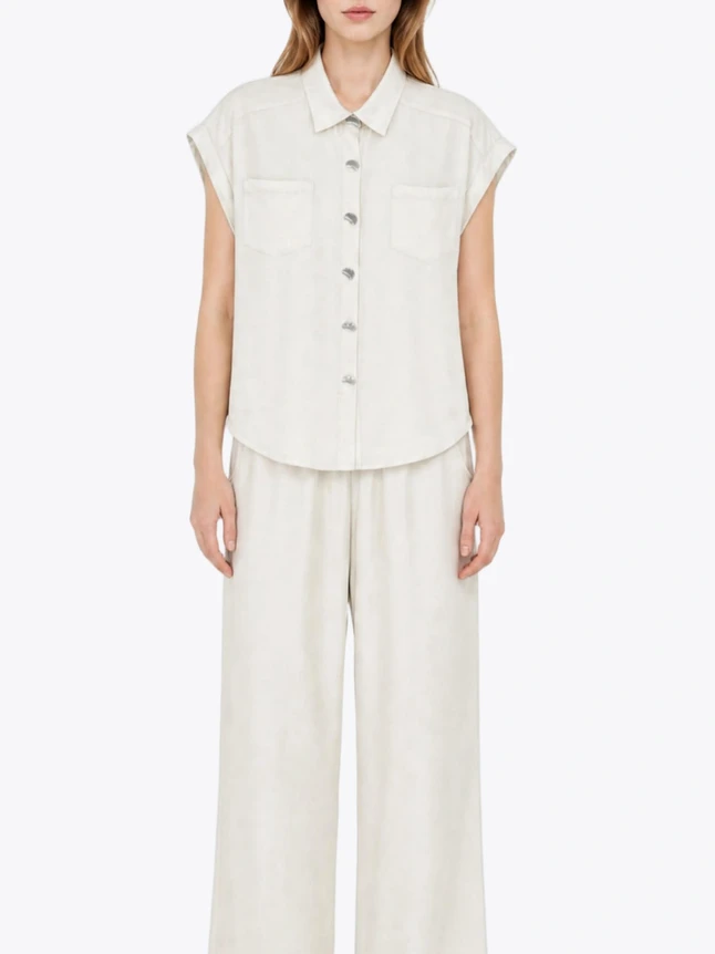 Women's Shirt & Trousers Set In Lyocell For Special Occasions