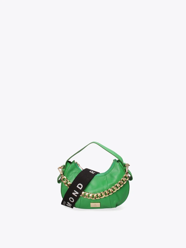 Hobo Leather Shoulder Bag with Chain Strap for Everyday Use