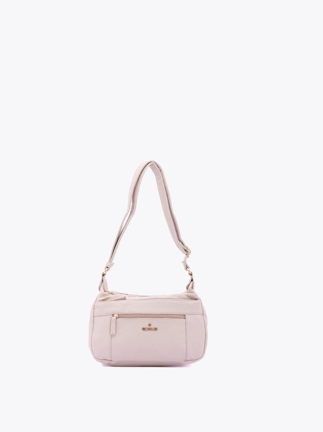 Pebbled Leather Shoulder Bag Satchel Style for Everyday Use