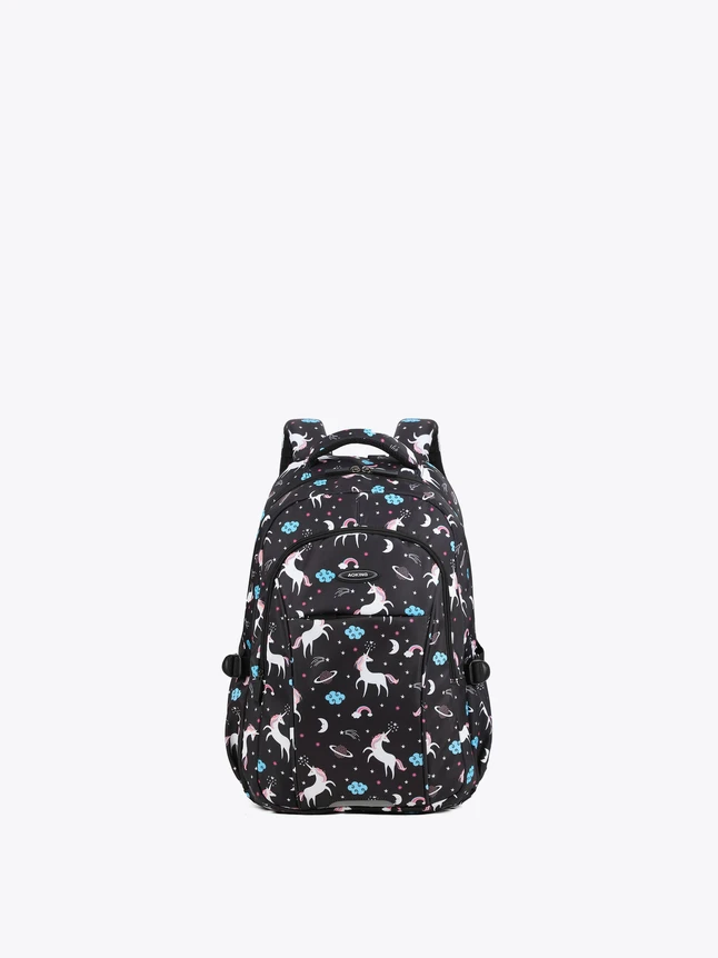 Playful Unicorn Print Polyester Backpacks for School