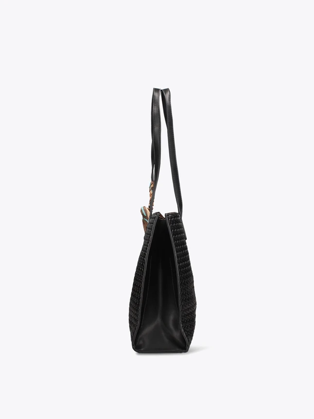 Woven Faux Leather Shoulder Bag For Everyday Elegance And Versatility