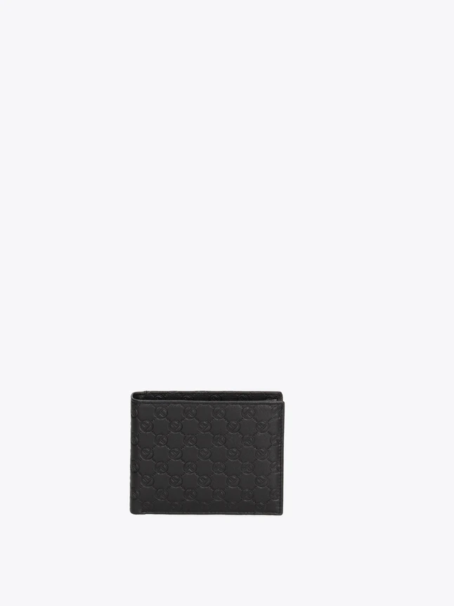 Compact Leather Card Wallet Monogram Pattern for Everyday Use
