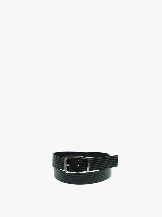 Genuine Leather Belt With Classic Finish For Men With Refined Shape