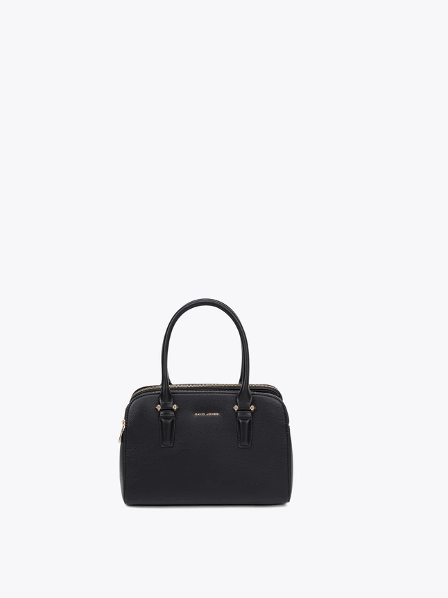 Sophisticated Pebbled Faux Leather Top Handle Satchel For Daily Chic