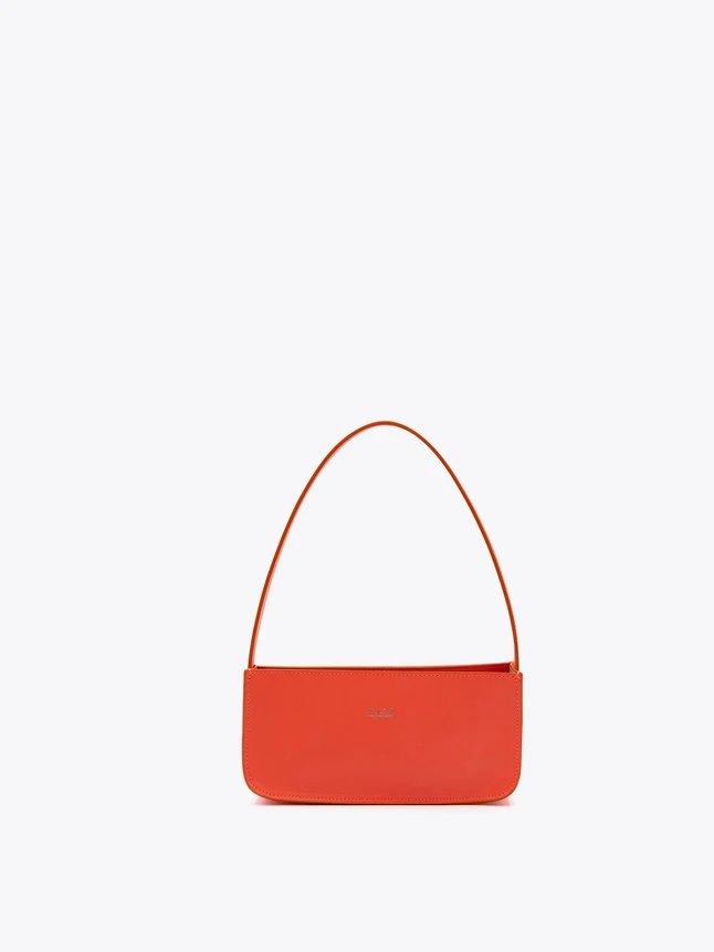 Minimalist Leather Top Handle Bag for Evening Outings