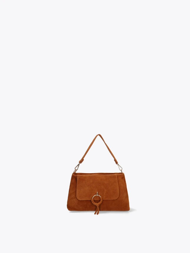 Luxury Suede Flap Convertible Shoulder Bag to Backpack Ring Tassel