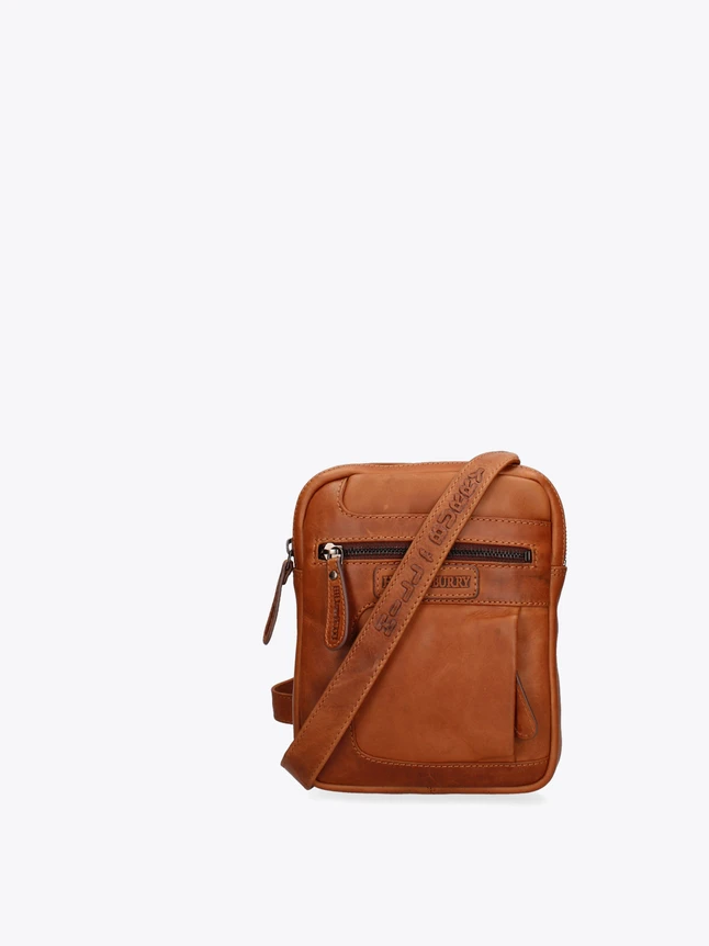 Leather Crossbody Bag Minimalist Style for Everyday Use with Front Pocket