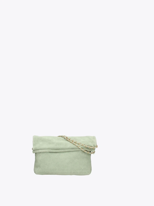 Chic Quilted Leather Shoulder Bag With Chain Strap Elegant Day To Evening