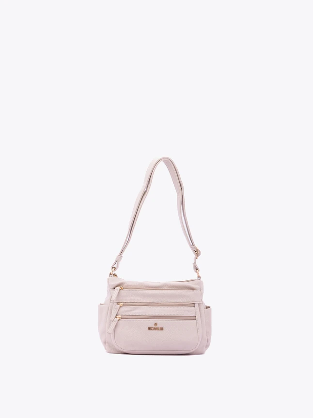 Nylon Crossbody Bag Front Zip Pockets for Daily Use