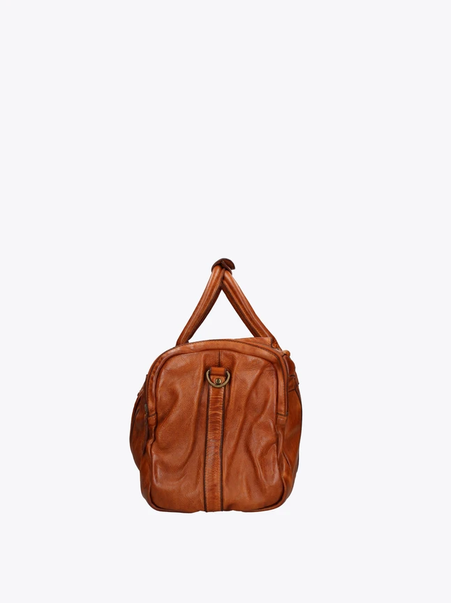 Supple Leather Weekender Duffle Bag for Stylish Travel