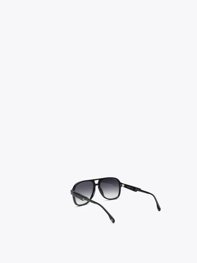 Contemporary Square Aviator Acetate Sunglasses UV Protection