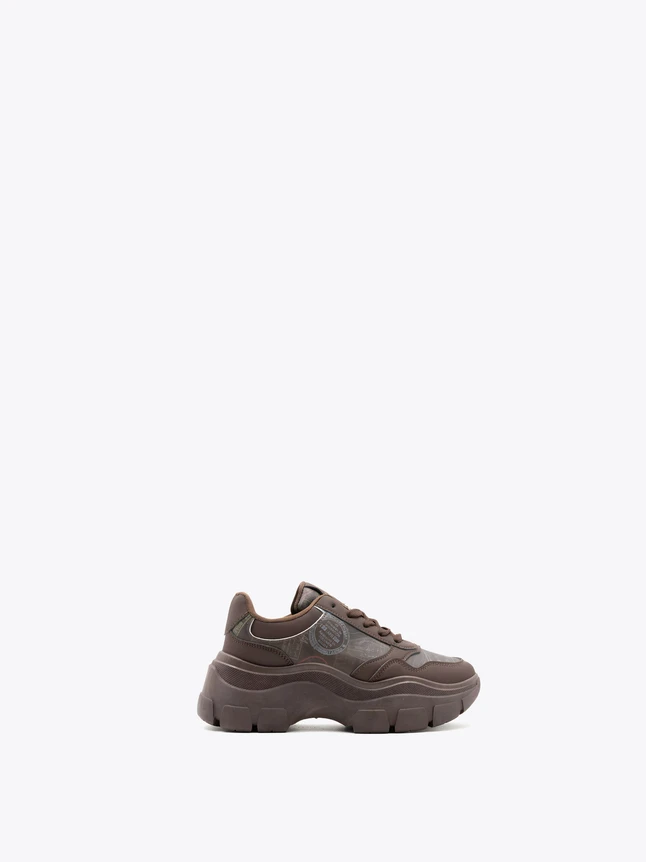 Leather Chunky Platform Sneaker for Everyday Casual Wear