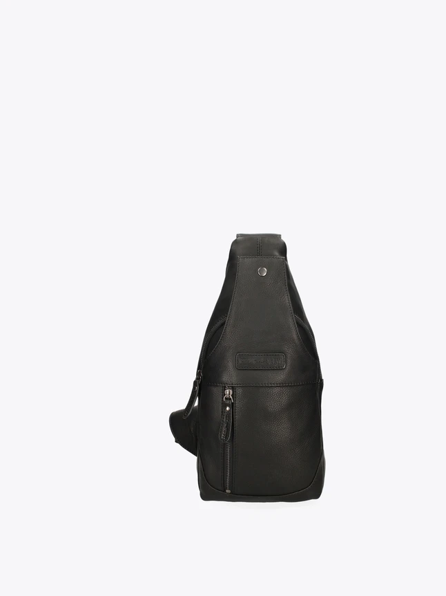 Casual Leather Sling Backpack for Laptop
