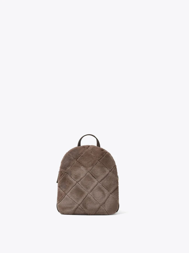Quilted Suede Laptop Backpacks for Daily Use